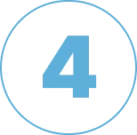 Digit four highlighted in blue